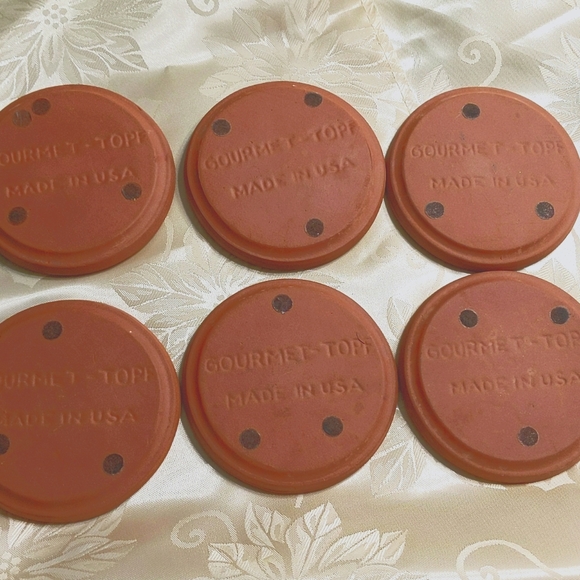 Vintage Terracotta Coasters S/6 - Picture 3 of 6